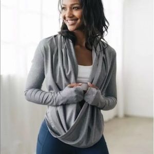 ZYIA Black Yoga Shawl. NWT. Size XXL.